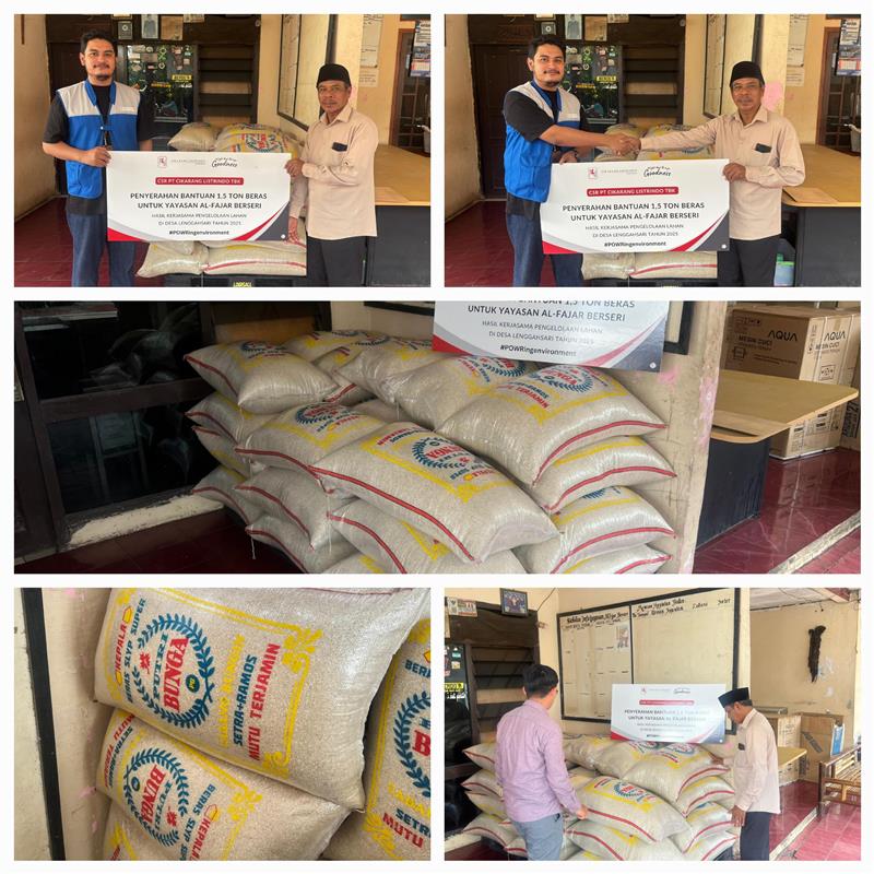 Program Sosial - Bantuan 1.5 ton Beras untuk yayasan Al-Fajar Berseri